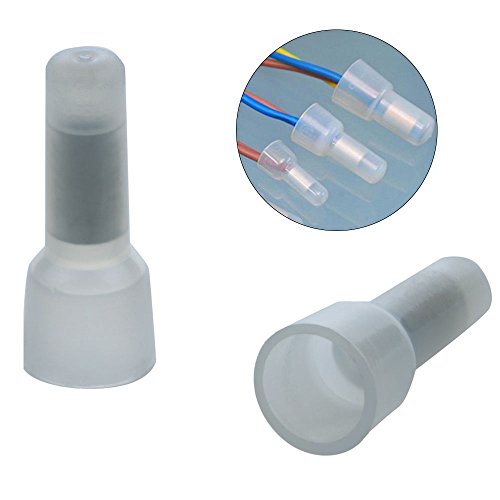 AIRIC 100pcs 16-14AWG Nylon Closed End Connectors Crimp Cap Wire Terminals