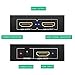 KELIIYO Hdmi Splitter HDCP V1.4 1x2 Powered Hdmi Splitter Dual Monitors 1 in 2 Out Support Full HD 1080P 3D Resolution for Xbox PS4 PS3 Fire Stick Roku Blu-Ray Player (1 Input 2 Outputs)