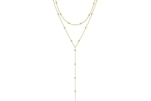 FASONE Long gold necklaces for women, Gold lariat necklace, Long chain necklace for women