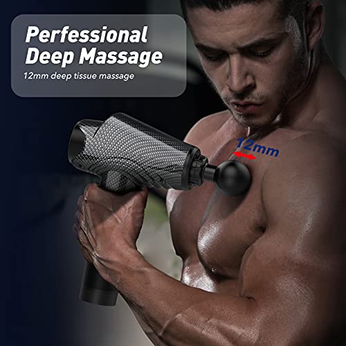 Massage Gun, Muscle Massage Gun Deep Tissue Massager with 10 Heads 30