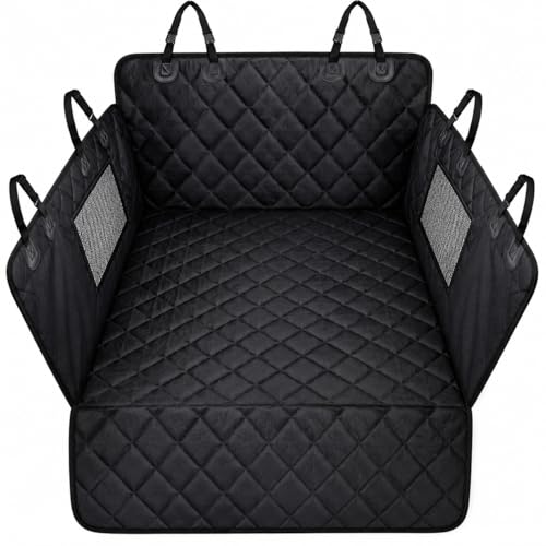 Capa Pet Impermeável para Banco de Carro 140x130cm | Protetor Banco Traseiro para Cachorro e Gato | Antiderrapante, Lavável, Universal, com Abertura para Cinto de Segurança