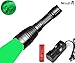 WINDFIRE WF-58U 350 Lumens Green Light Hunting Led Flashlight Single Mode 420 Yards Long Range Hunting Flashlight with 18650 Rechargeable Battery and Charger