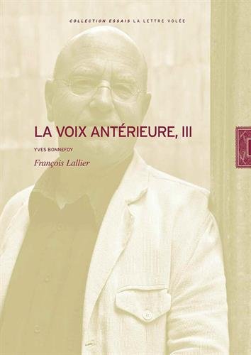 La  voix antérieure