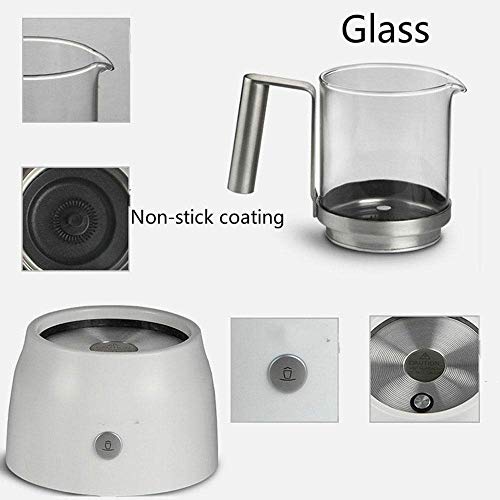 Milchaufschäumer, Doppelwandelektro Milch Dampfer mit heißer oder kalter Milch Aufschäumen Funktionen, Reglern, Leiser… – Bild 3