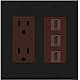 RiteAV - 15 Amp Power Outlet 3 Port HDMI Decora Wall Plate