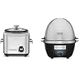 Cuisinart CRC-400P1 4 Cup Rice Cooker, Stainless Steel Exterior & Egg Cooker, normal, Brushed Stainless Steel