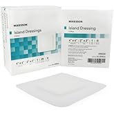 Mckesson Performance Island Dressing 2X2 Pad 4X4 Overall Sterile Adhesive BRD - Box of 25 by Mckesson