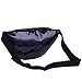 HDE Shiny Retro Fanny Pack Rave Festival Metallic Hologram Bum Bag Waist Pouch (Black)