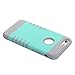 iPhone 6S Plus Case, Pandawell 3-piece Shock Absorbing Hybrid Defender Armor Rubber Case Cover for Apple iPhone 6S Plus/iPhone 6 Plus 5.5 with Screen Protector (Mint Green/Grey)