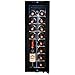 AKDY 20 Bottle Touch Panel Single Zone Chrome Wire Standing Shelves Freestanding Compressor Key Lock Black Wine Cooler