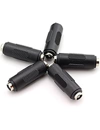 Totot 5,5 x 2.3 yard DC enchufe de alimentación conector macho a macho hembra a hembra CCTV DC enchufe de alimentación adaptador
