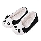 MiYang Winter Women's Plush Winter Warm Animal Soft Cute Home Slippers