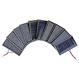 AOSHIKE 10Pcs 5V 30mA Mini Solar Panels for Solar