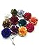 Unibuy Men's Lapel Pin Set with Handmade Flower Boutonniere For Suit (Gift Box Of 12)
