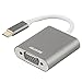 USB-C to VGA Adapter, Benfei Thunderbolt 3 (USB Type C) to VGA Adapter Male to Female Converter Compatible for Apple New MacBook [2017,2016] primary
