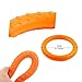 LaRoo Dog Flying Ring Frisbee Pets Flying Disc Non-Toxic Fitness Ring for Dogs - Orange