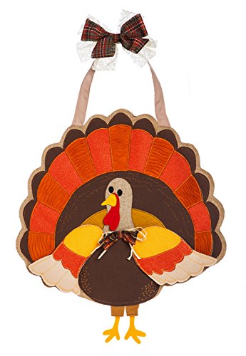 Evergreen Thanksgiving Holiday Door Décor (Turkey Time)