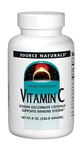 Source Naturals Vitamin C Sodium Ascorbate Crystals Powerful Antioxidant Assists In The Formation of Collagen, Helps Reduce Effects of Aging, Supports Immune System & Improves Skin Health - Highest Quality, Pure Form Vitamin C Supplement - 8 Ounces