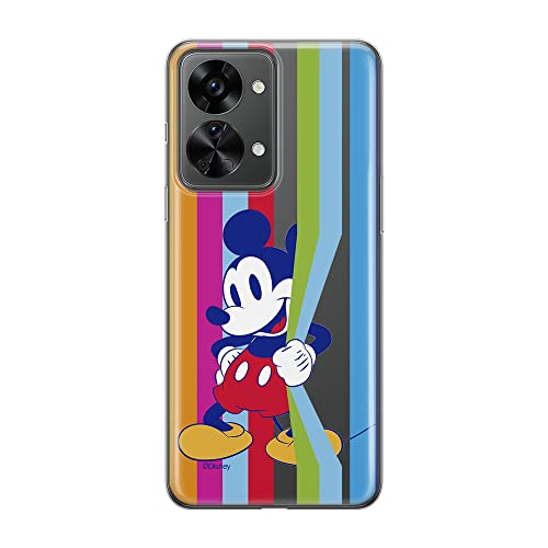 ERT GROUP Handyhülle für Oneplus Nord 2T 5G Original und offiziell Lizenziertes Disney Muster Mickey 026 optimal an die Form des Handy angepasst, teilweise transparent