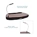 Sofia + Sam Oversized Memory Foam Lap Desk with Detachable USB Light (Black) | Supports Laptops Up to 20 Inches