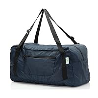 HOLYLUCK Foldable Travel Duffel Bag For Women & Men Luggage Great for Gym (Navy Blue)