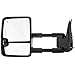 SCITOO Tow Mirrors Chrome LED Signal Lamps Towing Mirror Power Heated Pair Set fit 2003-2007 For Chevy For Silverado/For GMC For Sierra (07 Classic Models) Side Mirrors