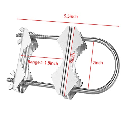thumbnail image 2 of Double Antenna Mast Clamp V Jaw Block Heavy Duty Antenna Mast To Mast 2 of 13