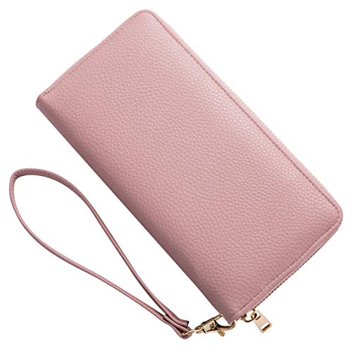 Wristlet Wallet Purses Women Cellphone Pocket Clutch (MAUVE) - Thumbnail 2