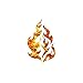Fire Flames Art - Vinyl Decal Sticker - 3.75