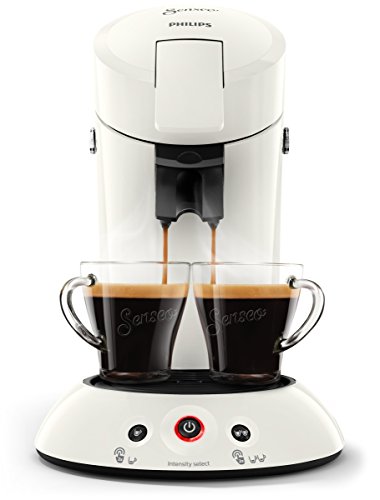 Philips Senseo New Original Kaffeepadmaschine, Crema Plus, Kaffeestärkewahl, HD6554/10, 0.7 L, 1450 W, weiß