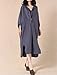 Mordenmiss Women's New Hi-Low Hem Plus Size Dresses with Pockets (L, Dark Blue)