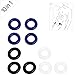 Romi 10 Pcs Male Penis Ring Waterproof Silicone Cockrings Cock Ring Delay Head Glans Ring