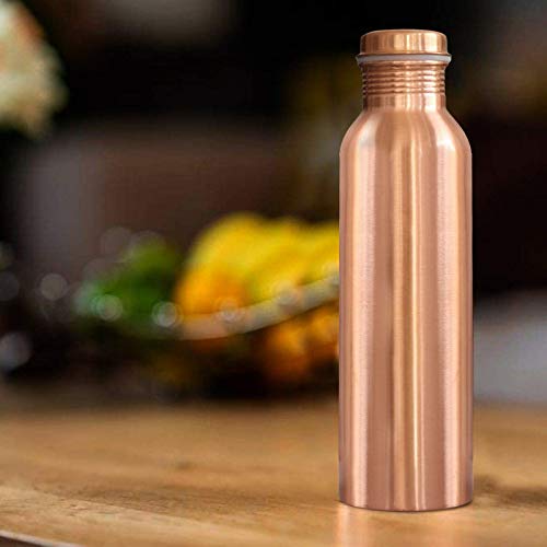 TCopper® 100 Pure Copper Water Bottle 1000 ML Set of 1 Amazon.in