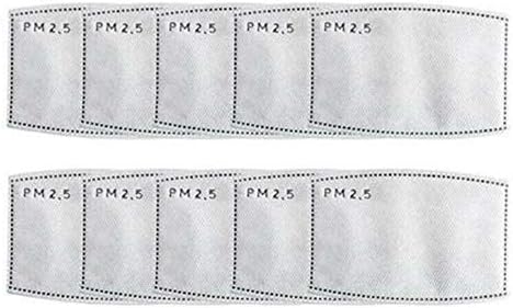 Dust M.a.s.k Filters, 10pcs Mouth M.a.s.k Respirator M.a.s.k Filter Replacement Carbon Filters for Woodworking Mowing Sanding Running Cycling Outdoor Activities - Washable and Reusable