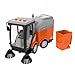 Street Sweeper Toy, Push and Go Friction Powered Truck Toys for Boys, Girls Simulation Street Sweeper Truck with Lights & Sounds, Removable Garbage Can, Sweeping Brushes（Batteries Included）