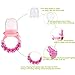 Baby Food Feeder Pacifier, 2 Pack Kid Fresh Fruit Feeder Feeder,Infant Teething Toys Teethers for Toddlers With One Pacifier Clip Holder &Toothbrush, 3 Pcs Replacement Silicone Pouches,Lideemo