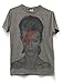 Impact David Bowie Aladdin Sane Big Print Subway Tshirt-Heather-X-Large
