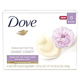 Dove Purely Pampering Beauty Bar, Sweet Cream & Peony 4 oz, 8 Bar