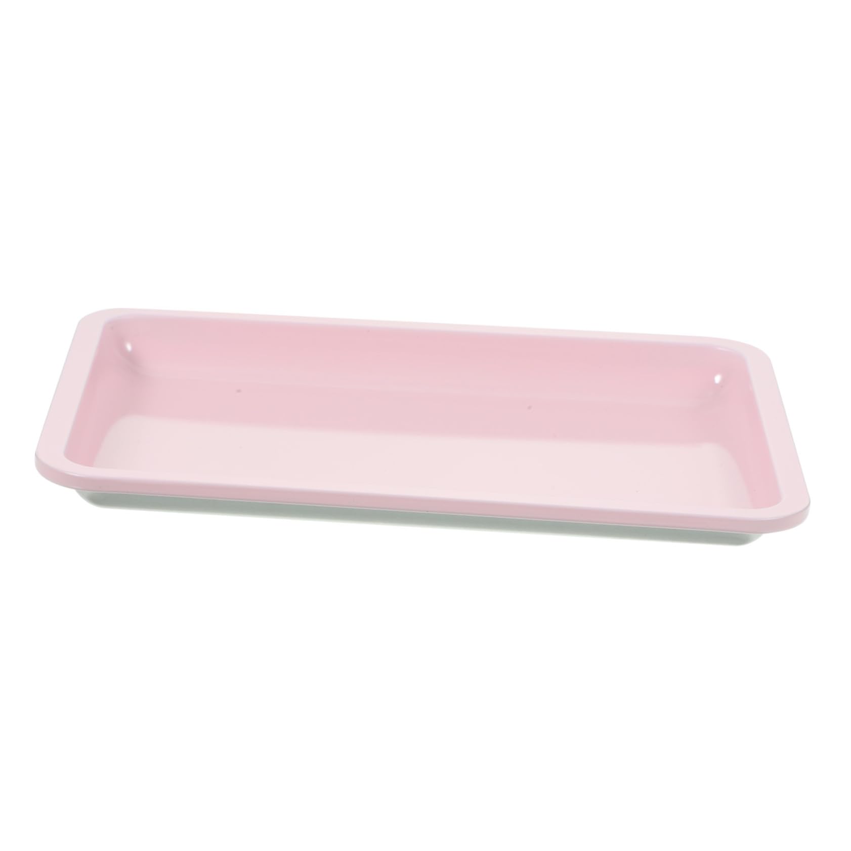 CIMAXIC Jewelry Storage Plate 7.09X4.92In Multi-Functional Ring Holder and Nail Tool Tray with Stable Feet for Desktop Organization