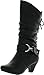Lucky Top Kid's Back Lace-up Tie Zipper Closure Faux Leather Boots Tmpage-65k