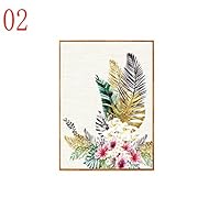 millet16zjh Canvas Artwork, Chinese Style Watercolor Flower Birds Canvas Painting Home Decor Wall Art Poster, Art Print for Home Decor 2# 20x25cm