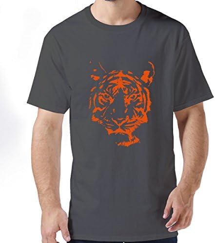 Tiger Face Deep Heathe Teess Crew-Neck Tees XXL