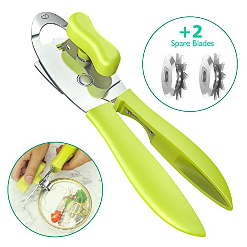 Can Opener, 4-IN-1 Stainless Steel Manual Heavy Duty Tin Opener, with Ergonomic Handle for Kitchen Cooking and Can Opening- Ultra Sharp Cutting Tool, Non-slip Handle for Easy-to-Use - Thumbnail 7