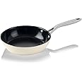 ValenCera TeChef Collection 8" Ceramic Nonstick Frying Pan Skillet, Nontoxic - Free of PFAS, PFOA, PTFE, Made in Korea (8-in)