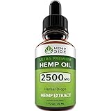 Hemp Oil Drops for Pain, Anxiety & Stress Relief - 2500mg of Pure Hemp Extract - Ultimate Hemp Power - Grown & Made in USA – New Formula - Anti-Inflammatory & Joint Support