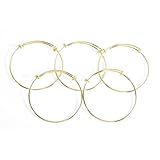 Yumei Jewelry Expandable Wire Blank Bangle Bracelet for Womens DIY Jewelry Making,2.4 Inch,Gold-tone