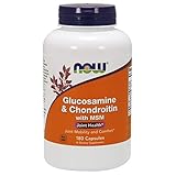 NOW Foods Glucosamine 1.1g, Chondroitin 1.2g, with MSM 300mg, 180 Capsules