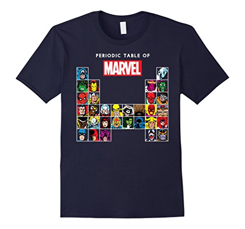Mens marvel periodic table of heroes & villains ret…
