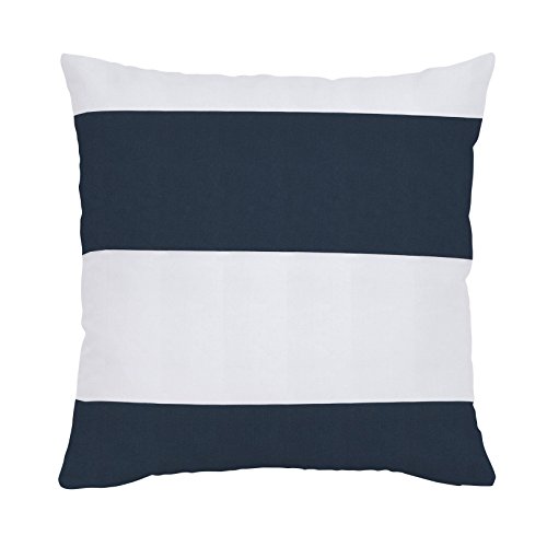 Carousel-Designs-Navy-Horizontal-Stripe-Throw-Pillow