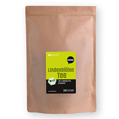 Wohltuer Bio Lindenblütentee 200g - Lindenblüten Bio lose, aus Wildsammlung in Frankreich, Kräutertee